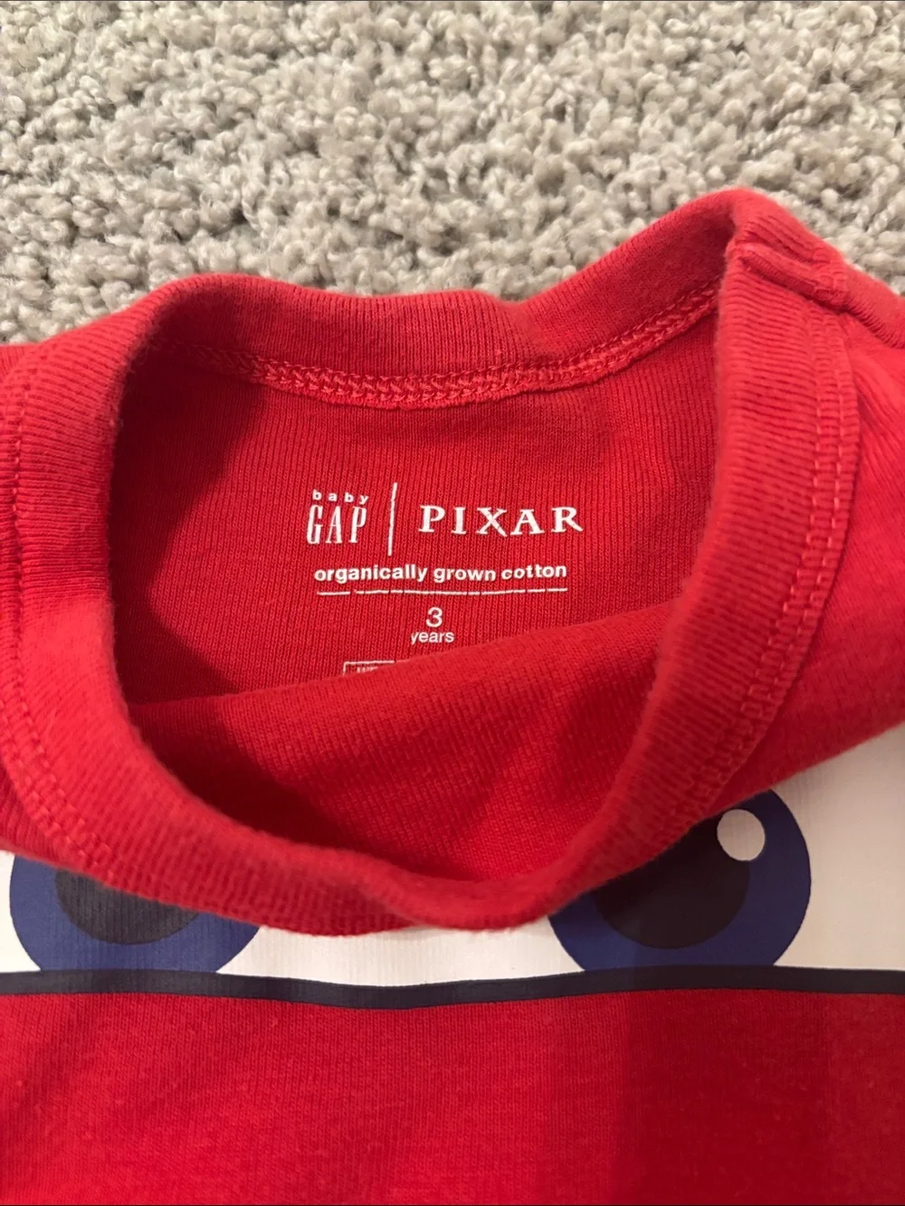 Cars GAP Pixar Red Kids Graphic Tee